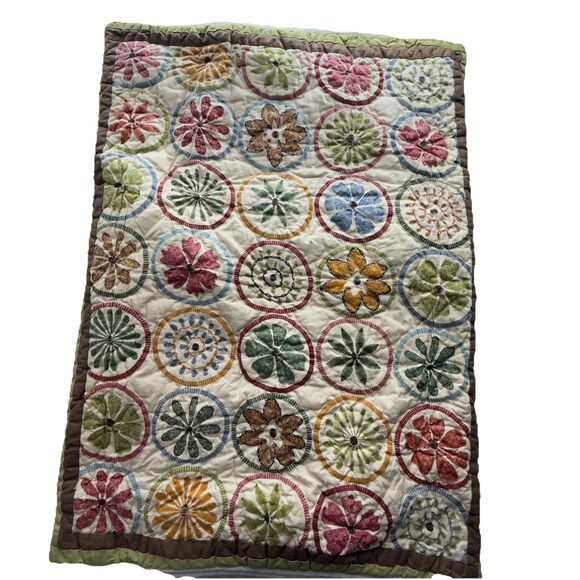 LL Bean Cottage Country Earthtone Floral Decorative Standard Pillow Sham 21x27 - Picture 5 of 6